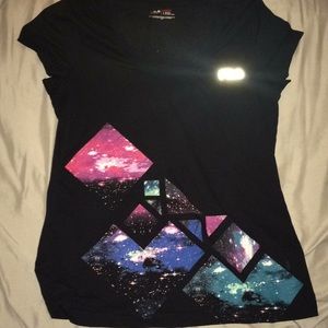 Black/ galaxy shirt